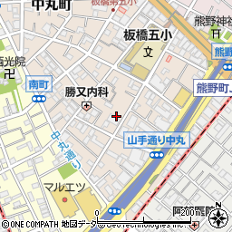 東京都板橋区中丸町21周辺の地図