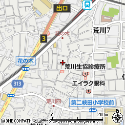 東京都荒川区荒川7丁目32周辺の地図