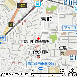 東京都荒川区荒川4丁目56-2周辺の地図