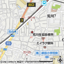 東京都荒川区荒川7丁目32-12周辺の地図