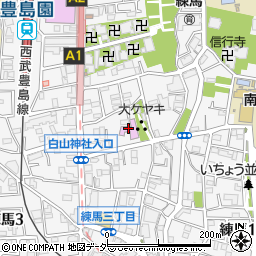 練馬区役所　厚生文化会館周辺の地図