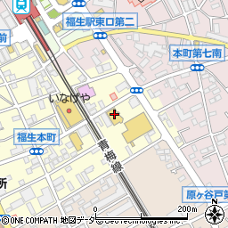 ＴＳＵＴＡＹＡ福生店周辺の地図