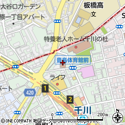 ふるさと　千川館周辺の地図