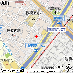 東京都板橋区中丸町12周辺の地図
