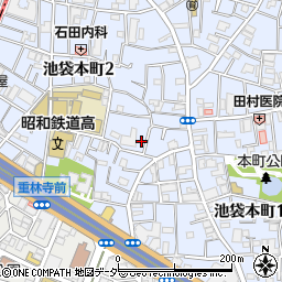 東京都豊島区池袋本町2丁目12-17周辺の地図
