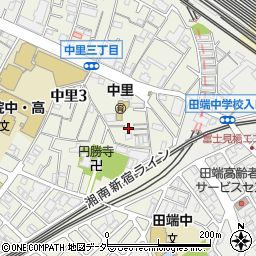 東京都北区中里3丁目8周辺の地図