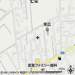 千葉県富里市七栄883-23周辺の地図