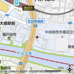 東京都足立区千住橋戸町57周辺の地図