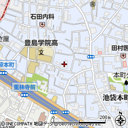 東京都豊島区池袋本町2丁目12-2周辺の地図