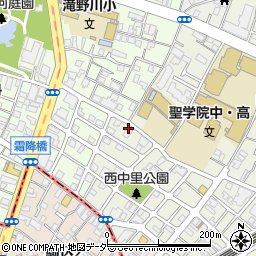 日生薬局　中里店周辺の地図