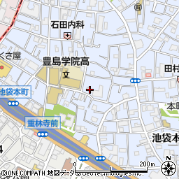 東京都豊島区池袋本町2丁目12-4周辺の地図