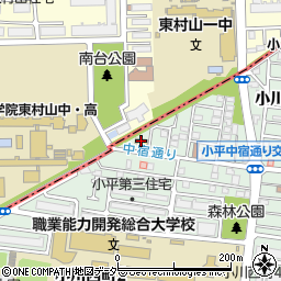 ファミリーマート小平中宿通り店周辺の地図