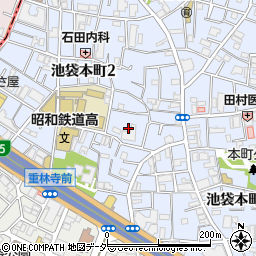東京都豊島区池袋本町2丁目12周辺の地図