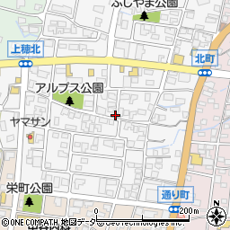 長野県駒ヶ根市上穂北周辺の地図