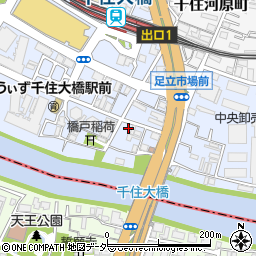 東京都足立区千住橋戸町37周辺の地図