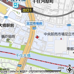 東京都足立区千住橋戸町56周辺の地図
