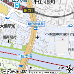 東京都足立区千住橋戸町59周辺の地図
