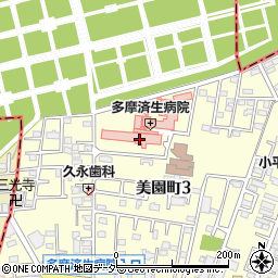 多摩済生病院周辺の地図