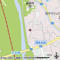 東京都福生市福生594周辺の地図