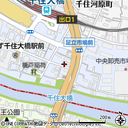 東京都足立区千住橋戸町39周辺の地図