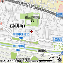 東京都練馬区石神井町1丁目周辺の地図