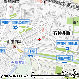都営住宅南田中アパート４３号棟周辺の地図
