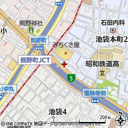 東京都豊島区池袋本町2丁目6周辺の地図