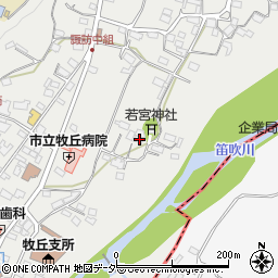 山梨県山梨市牧丘町窪平629周辺の地図