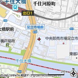 東京都足立区千住橋戸町54周辺の地図