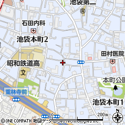東京都豊島区池袋本町2丁目12-13周辺の地図