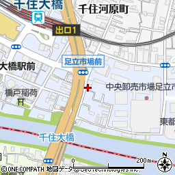 東京都足立区千住橋戸町55周辺の地図