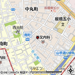 東京都板橋区中丸町26周辺の地図