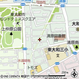 東京都東大和市清原4丁目7周辺の地図