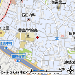 東京都豊島区池袋本町2丁目12-9周辺の地図