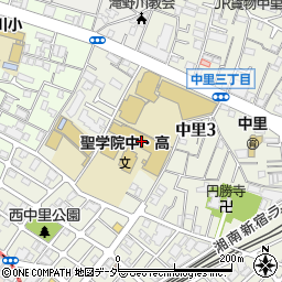 聖学院講堂周辺の地図