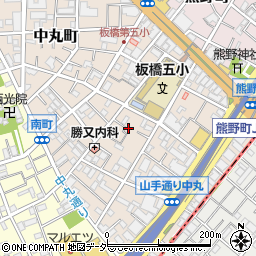 東京都板橋区中丸町20周辺の地図