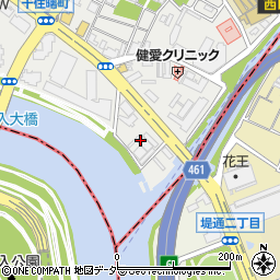 東京都足立区千住曙町39周辺の地図