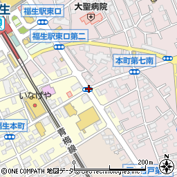 福生本町東周辺の地図