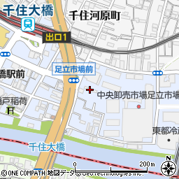 東京都福祉保健局市場衛生検査所　足立出張所周辺の地図