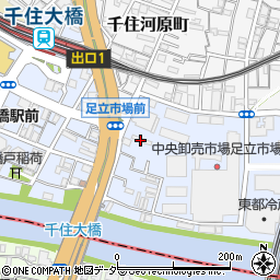 足立市場関連事業者組合妻孫周辺の地図