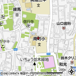 練馬区立南町小学校周辺の地図