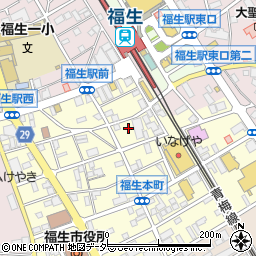 東京都福生市本町132周辺の地図