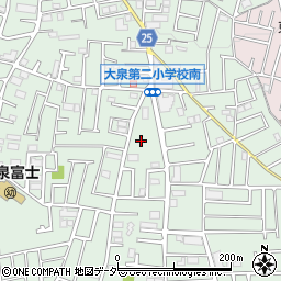 東京都練馬区南大泉1丁目23周辺の地図