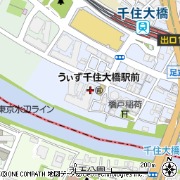 東京都足立区千住橋戸町2周辺の地図
