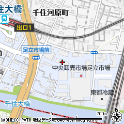 東京都足立区千住橋戸町89周辺の地図