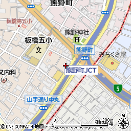 東京都板橋区中丸町14周辺の地図