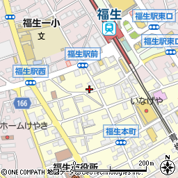 福生市商店街共同組合ビル周辺の地図