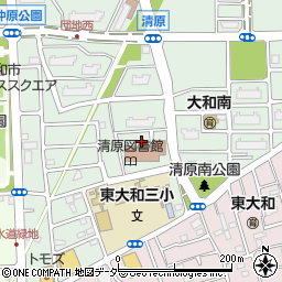 東京都東大和市清原4丁目1周辺の地図