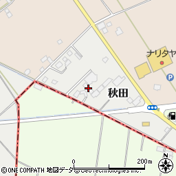千葉県旭市秋田1703-1周辺の地図