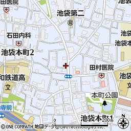 東京都豊島区池袋本町2丁目16-14周辺の地図